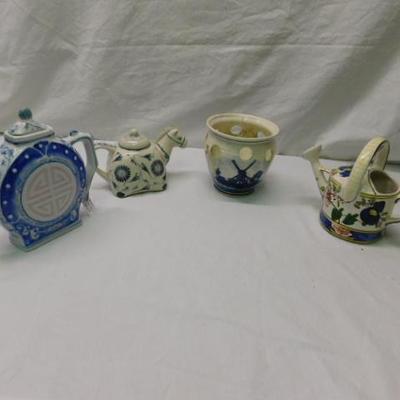 Collection of Blue Ceramic Items