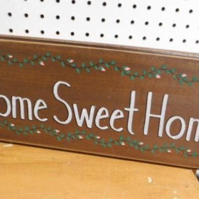 Large Home Sweet Home Painted Wood Sign 19