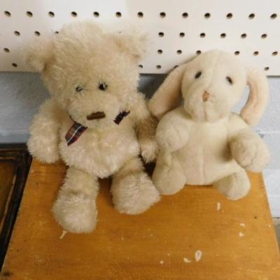 Gund Bear and Baby Gund Musical Pup Toys  