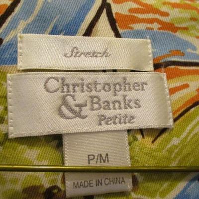Christopher Banks Button Down Jacket  Stretch P/M  Multicolor 