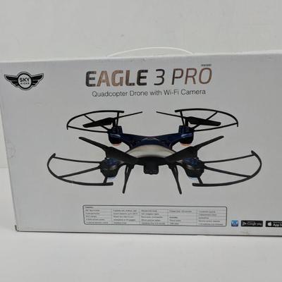 Eagle 3 Pro Quadcopter Drone w/Wi-Fi Camera - New