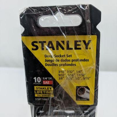 Deep Socket Set, 10 Pcs, Stanley - New