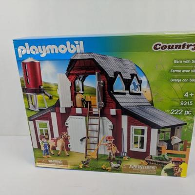 Playmobil Country, Barn With Silo, 4+ Ages, 9315, 222 PC - New |  EstateSales.org