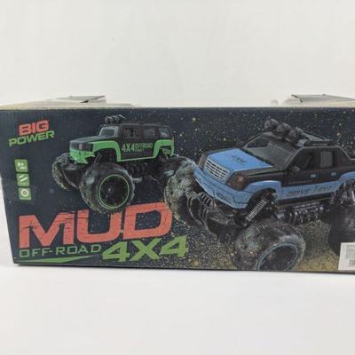 Mud Off-Road 4x4 2.4 Cross-Country, High-Speed Racing, Big Power, 1:16 - New