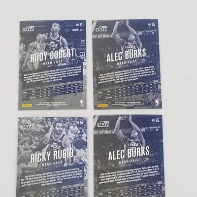 4 Utah Jazz 2017-18 Prestige Basketball Cards 1 Gobert 2 Burks 1 Rubio - New