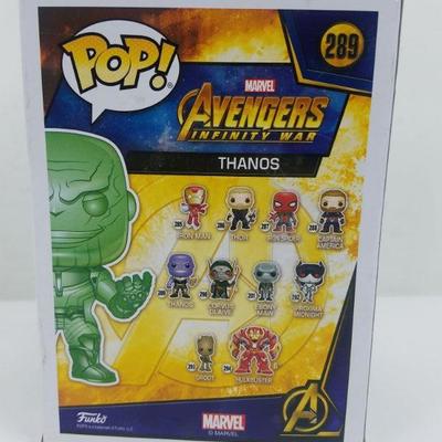 Funko Pop! Marvel Avengers Infinity War 289 Thanos Bobblehead, Damaged Box - New