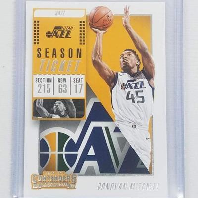 Utah Jazz Donovan Mitchell 2018-2019 Card By Panini - New