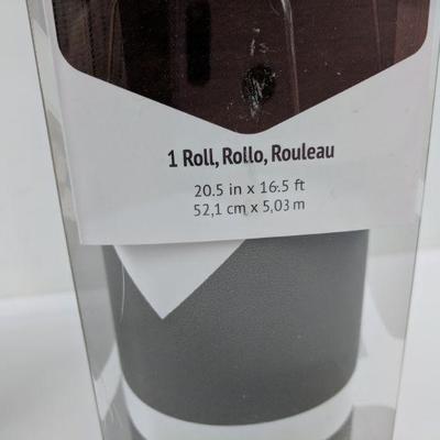 2 Rolls Peel & Stick Wallpaper, Removable & Repositionable, Grey Geometric - New