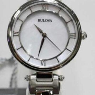 Bulova Women's Watch-96L185 Mother of Pearl Face - Stainless Steel