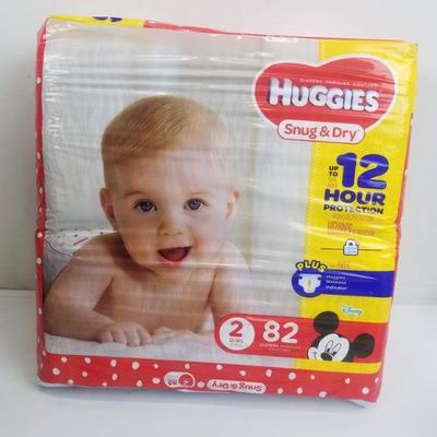 Huggies Snug & Dry Disney Baby Diapers Size 2, Case of 246, Sealed - New