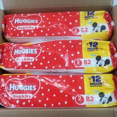 Huggies Snug & Dry Disney Baby Diapers Size 2, Case of 246, Sealed - New