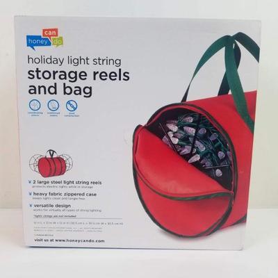 Holiday Light String Storage Reels & Bag - New
