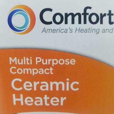Comfort Zone Multi Purpose Compact Ceramic Heater. Open Box, Tested, Works - New