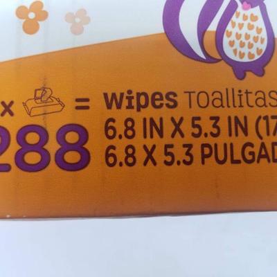 Flushable Wipes by Parent's Choice, Box of 288 Wipes - New