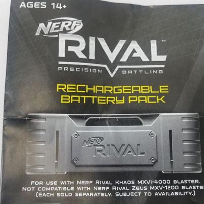 Nerf Rival Rechargeable Battery Pack. Open Box, Complete - New