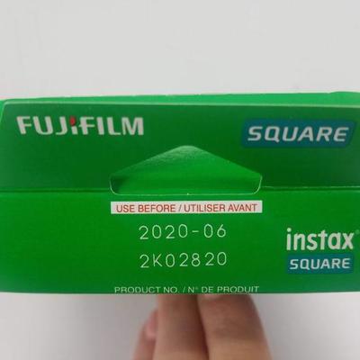 FujiFilm Instax Square Instant Film. 1 box/2 packs/20 sheets. Sealed - New