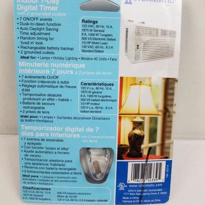 Programmable 7-Day Plug-In Digital Timer - New