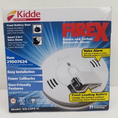 Kidde FireX Smoke & Carbon Monoxide Alarm - New