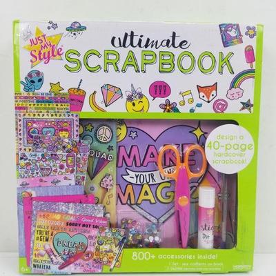 Ultimate Scrapbook Set. 1 Book + 800 Accessories - New