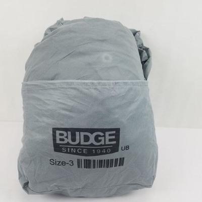 Budge Lite Car Cover, Size UB3 For 19' SUV, Light Gray. Open Package - New