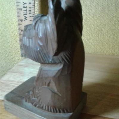 Vintage hand carved dog made in Japan