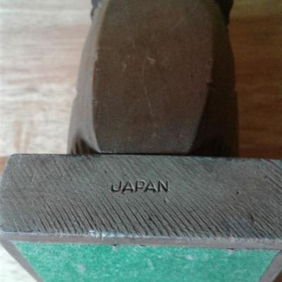Vintage hand carved dog made in Japan