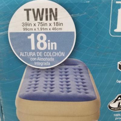 Intex Twin Size Inflatable Mattress Pillow Rest Airbed 18