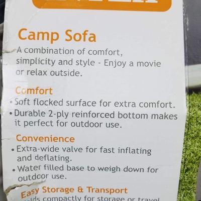 Intex Inflatable Camp Sofa, Gray, No Holes, Tested, Works