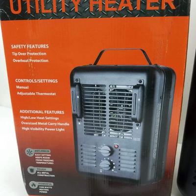 Utility Heater. Works, Dented