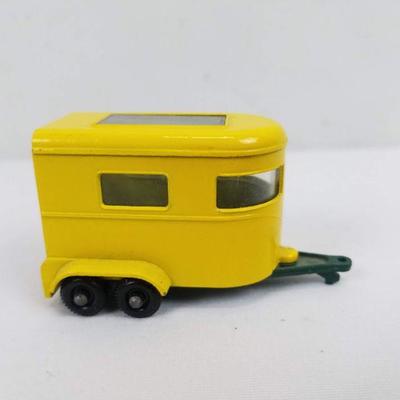 Vintage Matchbox Pony Trailer No 43, Yellow, Made in England by Lesney