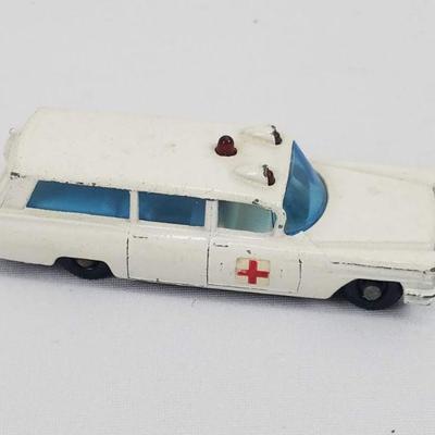 Vintage Matchbox Series No. 54 S&S Cadillac Ambulance, Made in England by Lesney