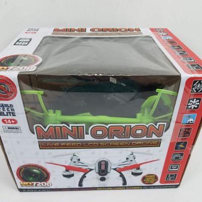 Mini Orion Live Feed LCD Screen Drone, Tested, Works. Green & Black