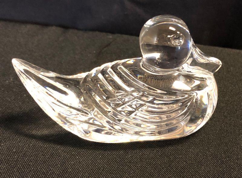 Lot 80 Waterford Crystal Duck signed | EstateSales.org