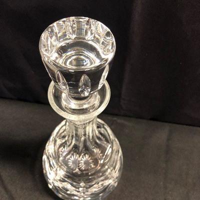 Lot 91 -  Clear Decanters tops Leaded crystal