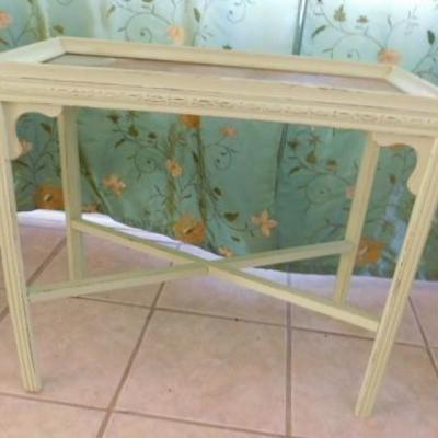Eclectic Wood Accent Table 24
