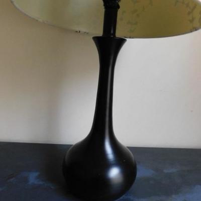 Contemporary Ceramic Bellied Base Lamp with Decorative Shade 23