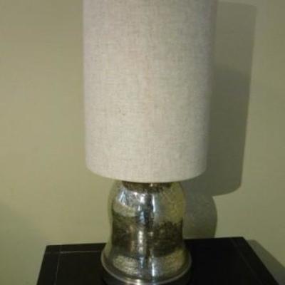Set of Ceramic Bell Base Lamps with Shades 18