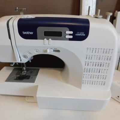 Brother CS-6000 Computer Design Sewing Machine with Accessories