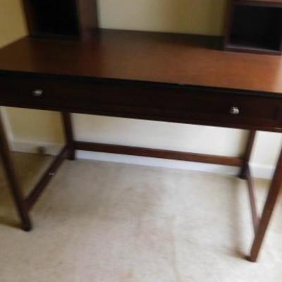 Open Wood Desk with Top Hutch 42