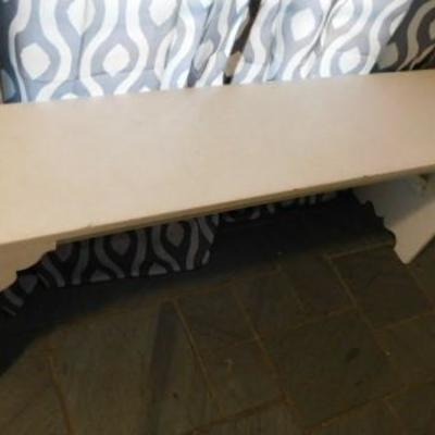 Painted Wood Sitting Bench 48
