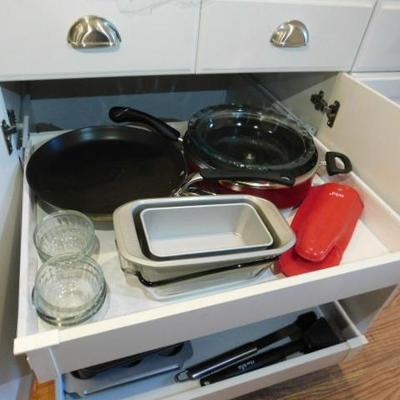 Collection of Pots, Pans, and Baking Ware