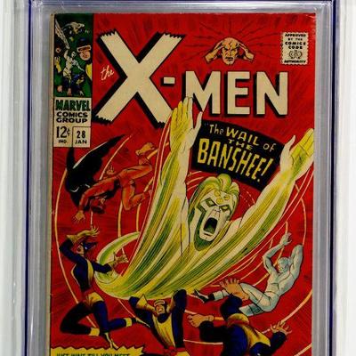 X-MEN #28 CGC 5.5 Marvel Comics 1/1967 1st appearance of Banshee