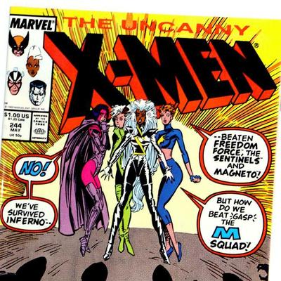 Uncanny X-MEN #244 Marvel Comics 5/1989 - 1st Jubilee - rare
