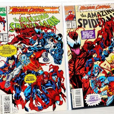 Amazing Spider-Man #378 379 380 Maximum Carnage Marvel Comics 1993 NM