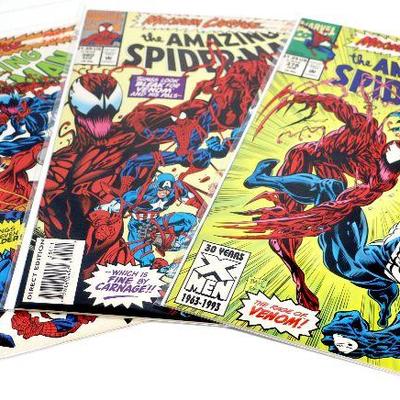 Amazing Spider-Man #378 379 380 Maximum Carnage Marvel Comics 1993 NM
