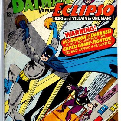 Brave and the Bold #64 BATMAN Eclipso DC Comics 1966 Silver Age