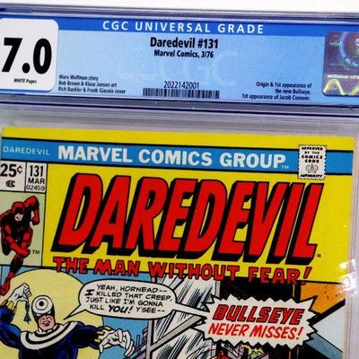 DAREDEVIL #131 CGC 7.0 Marvel Comics 03/1976 Origin of Bullseye - Rare