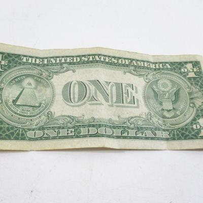 Blue Seal Washington D.C. One Dollar Bill