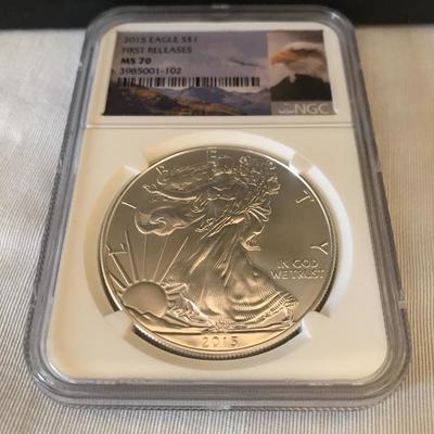 Lot 12 - Graded One Ounce Silver Eagle