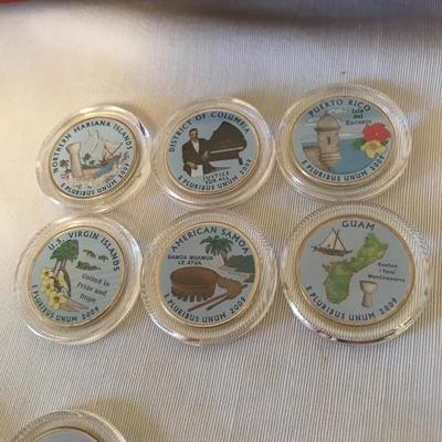 Lot 1 - Colorized Statehood Quarter Collection 